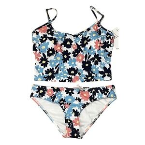 NWT SPLENDID 2 Piece Woman's Room To Bloom Hileg Set Sz M Blue Sz M -#SP82261M